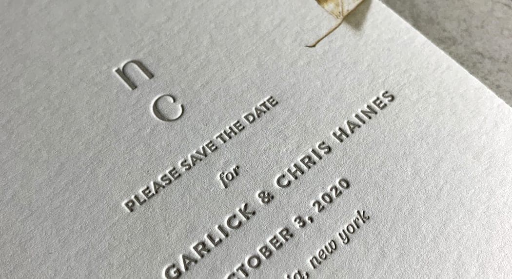Impression letterpress artisanale