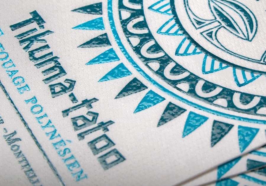 Impression thermorelief sur papier fin